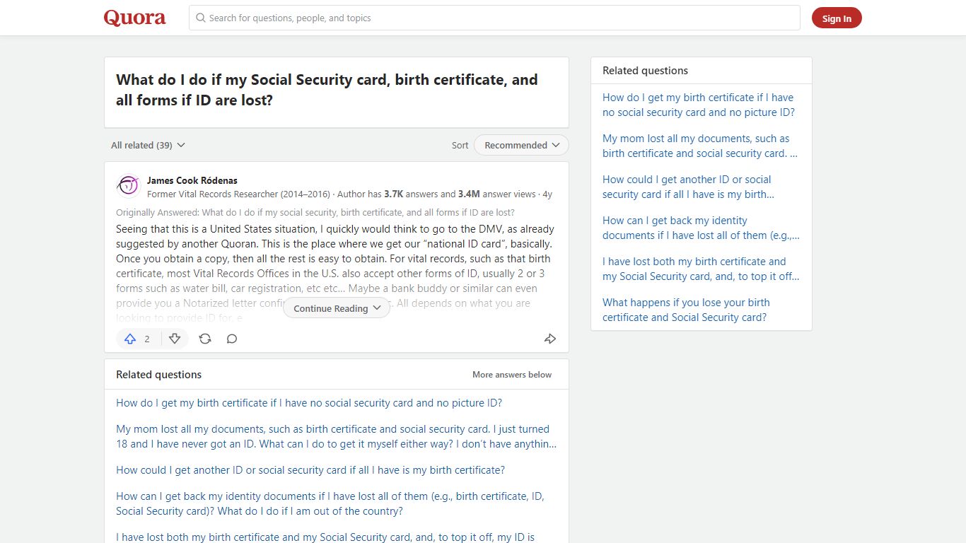 What do I do if my Social Security card, birth certificate, and ... - Quora